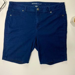 Avenue Denim Jean Midnight Blue Shorts